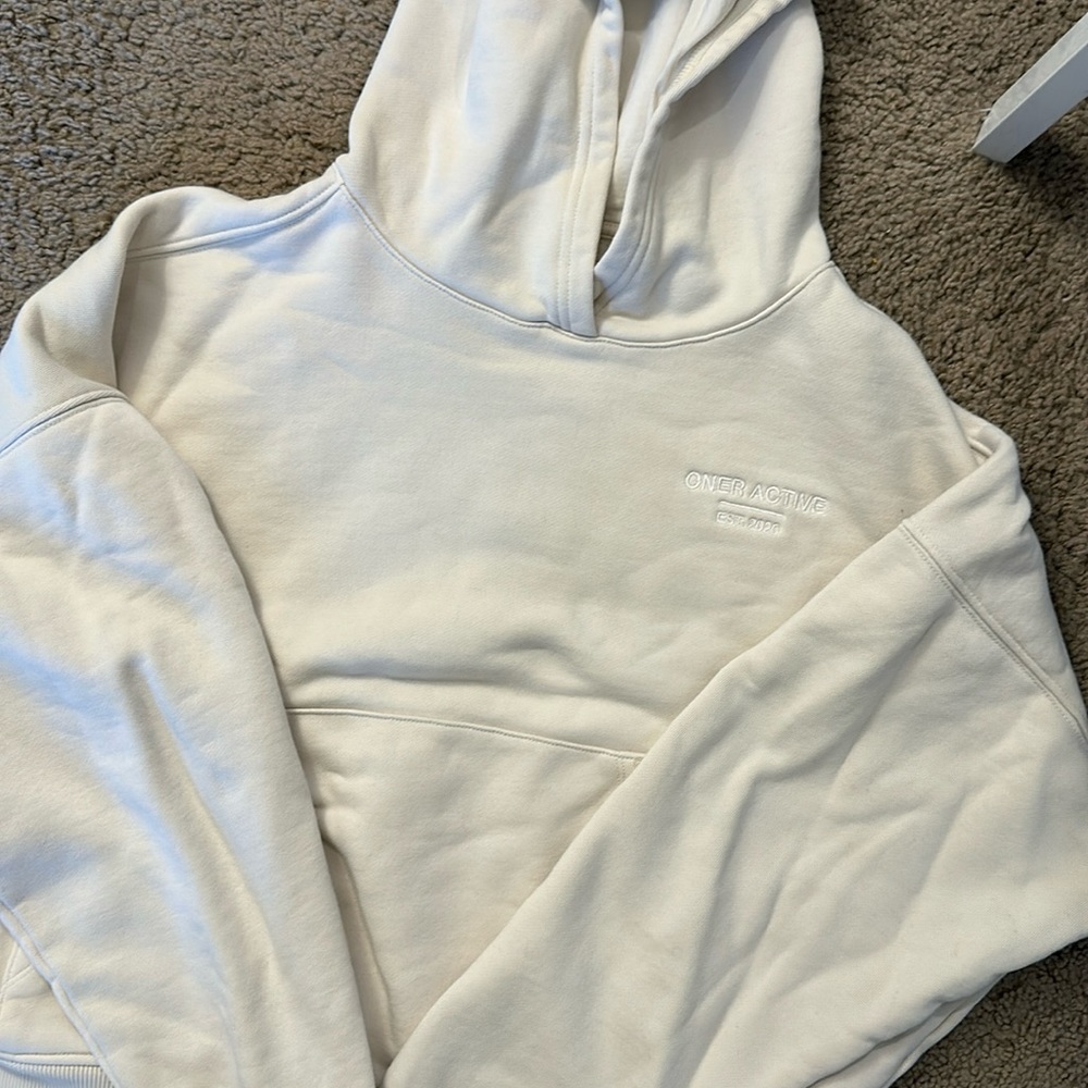 Over Active slightly cropped hoodie